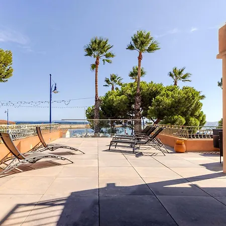 110 M2 De Terras Vue Mer, Pieds Dans L Eau Pour 6 Pers Maxi Avec Clim Et Wifi Fibre Avec 390 Places De Parking Gratuites A Proximite شقة Hyères